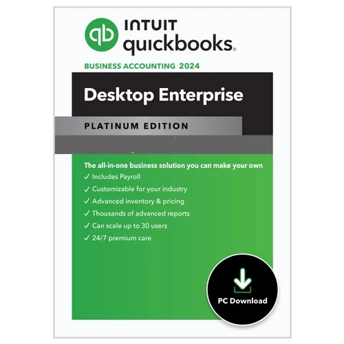 QB24_Platinum__859525.webp Desktop Enterprise Platinum 2024 for Windows Lifetime | 5 Users | US Version - Image 1